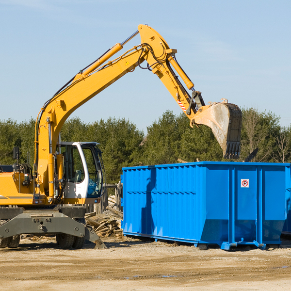 can i choose the location where the residential dumpster will be placed in Willistown